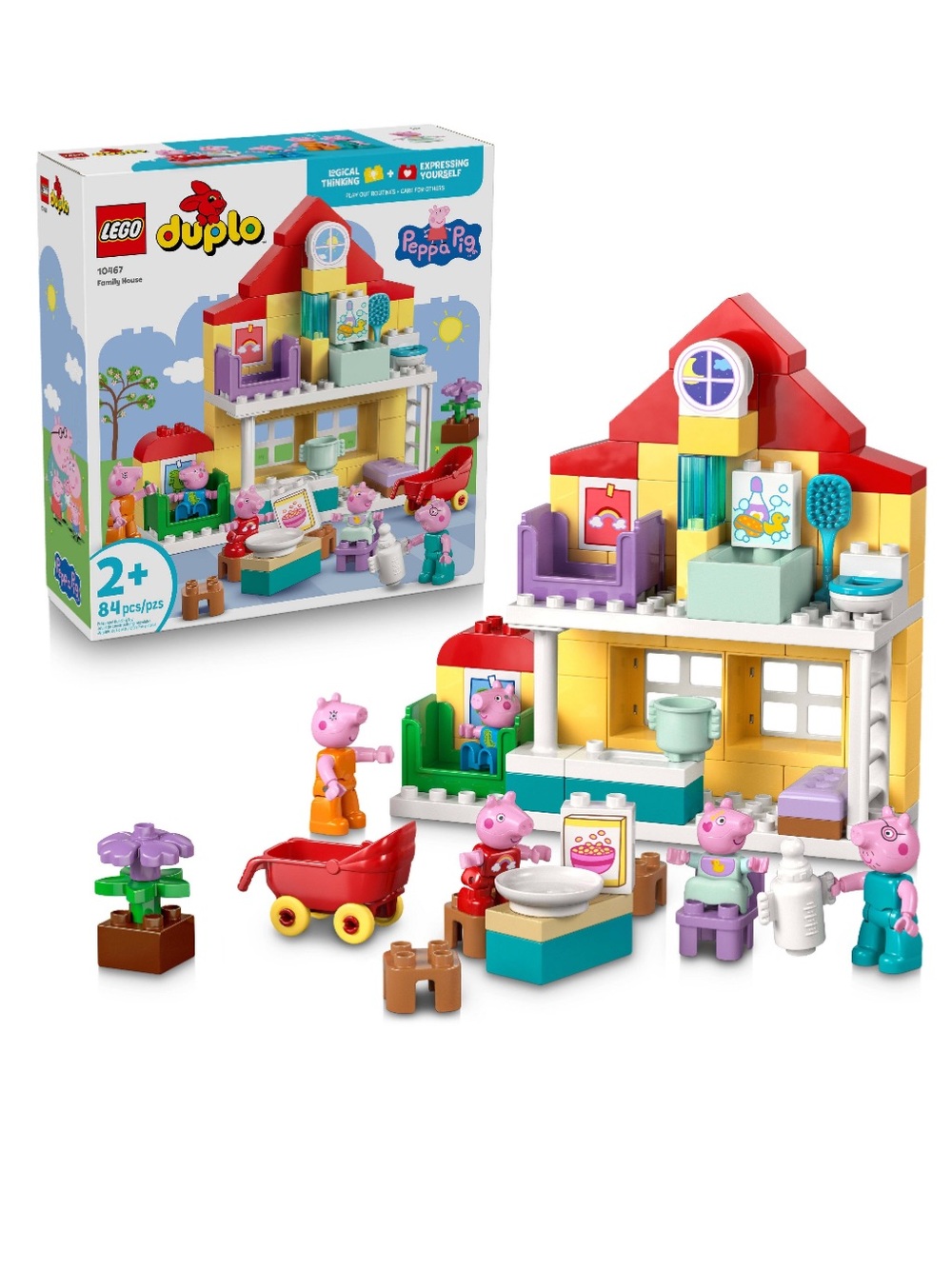 LEGO DUPLO Peppa Pig Family House Building Toy 10467 *NEW*